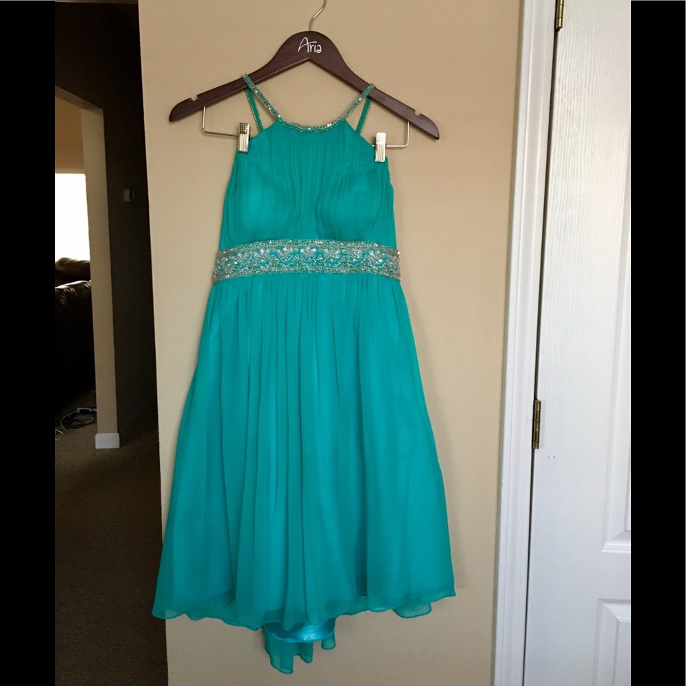 Scala Beaded Criss-Cross Back Semiformal - image 1